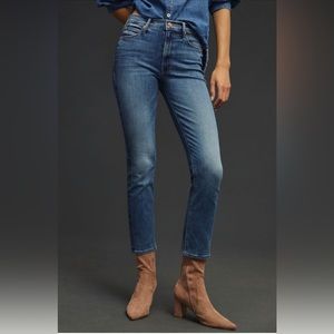NWT Mother Straight Leg Mid Rise Blue Jeans: The Dazzler